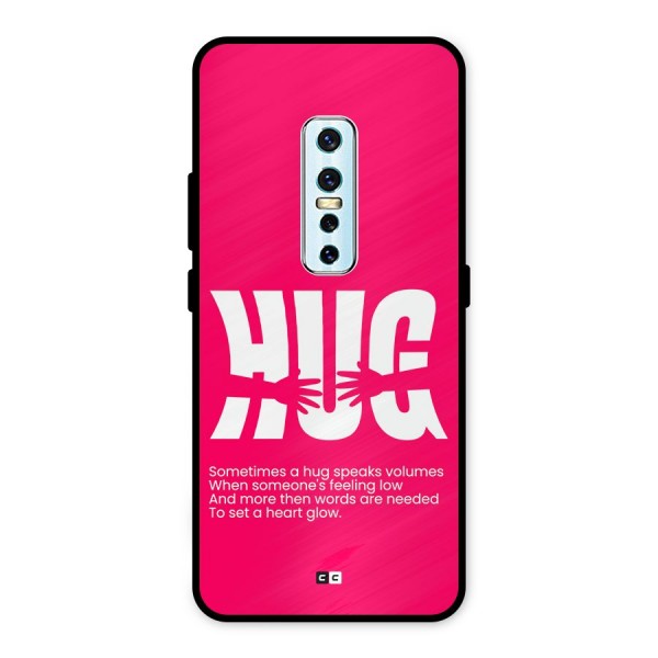 Hug Speaks Metal Back Case for Vivo V17 Pro