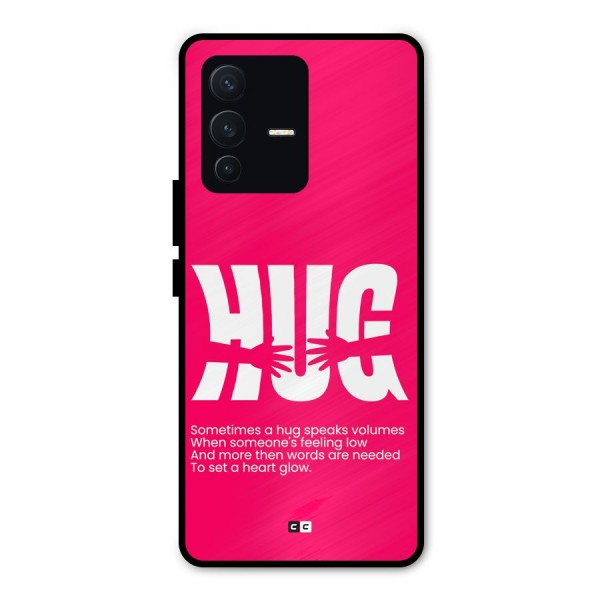 Hug Speaks Metal Back Case for Vivo V23 Pro