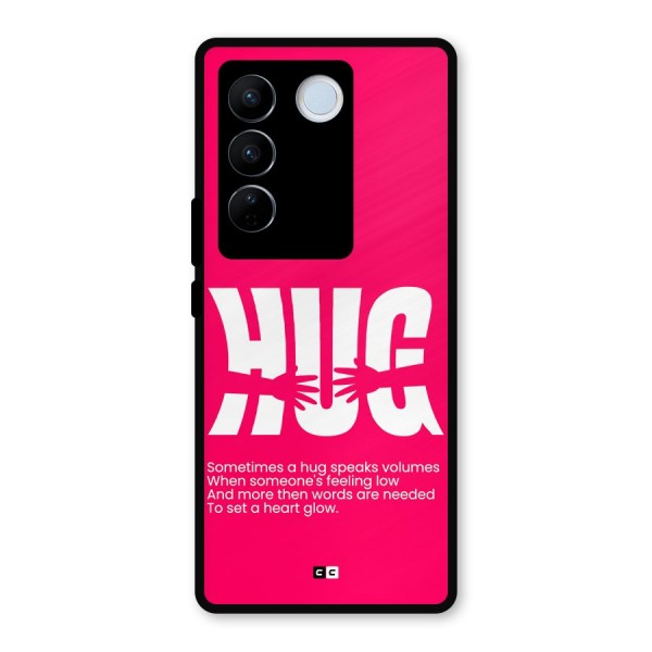 Hug Speaks Metal Back Case for Vivo V27