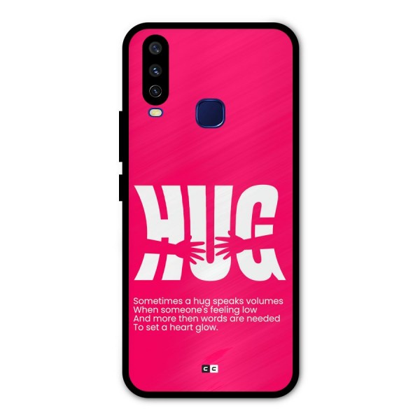 Hug Speaks Metal Back Case for Vivo Y12