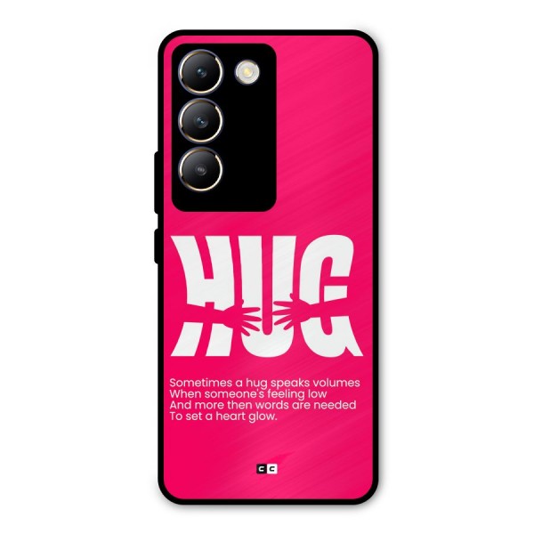 Hug Speaks Metal Back Case for Vivo Y200e