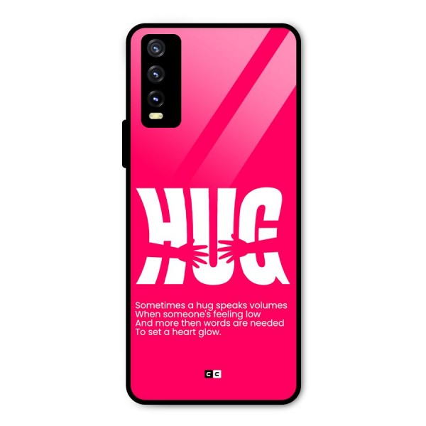 Hug Speaks Metal Back Case for Vivo Y20 2021