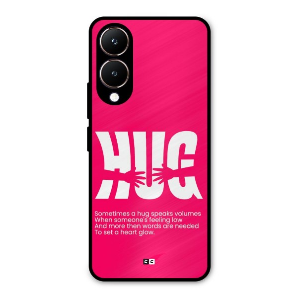 Hug Speaks Metal Back Case for Vivo Y28