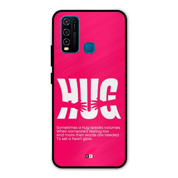 Hug Speaks Metal Back Case for Vivo Y30