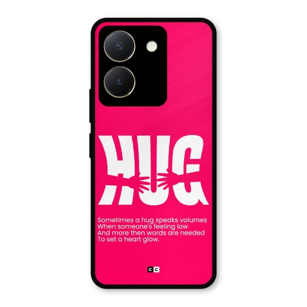 Hug Speaks Metal Back Case for Vivo Y36