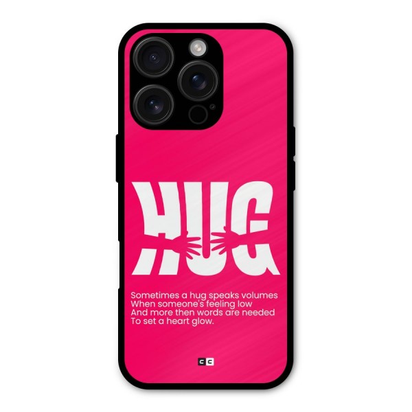 Hug Speaks Metal Back Case for iPhone 16 Pro