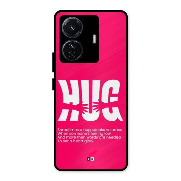 Hug Speaks Metal Back Case for iQOO Z6