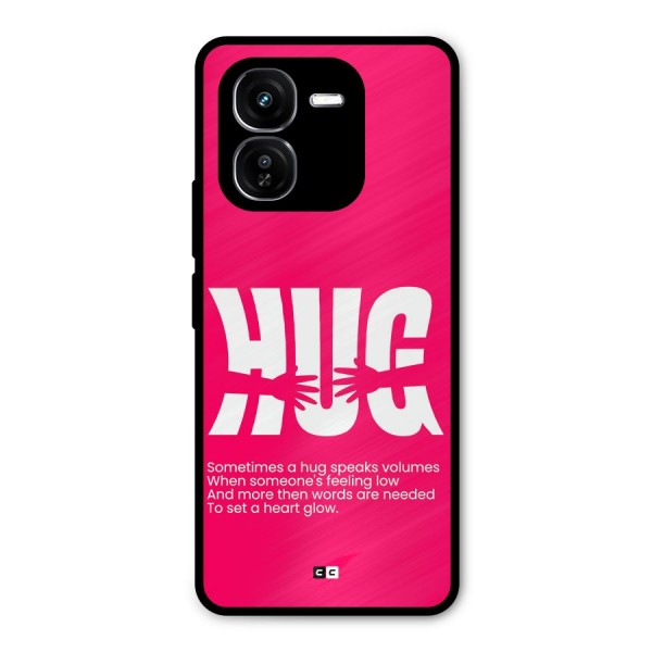 Hug Speaks Metal Back Case for iQOO Z9x