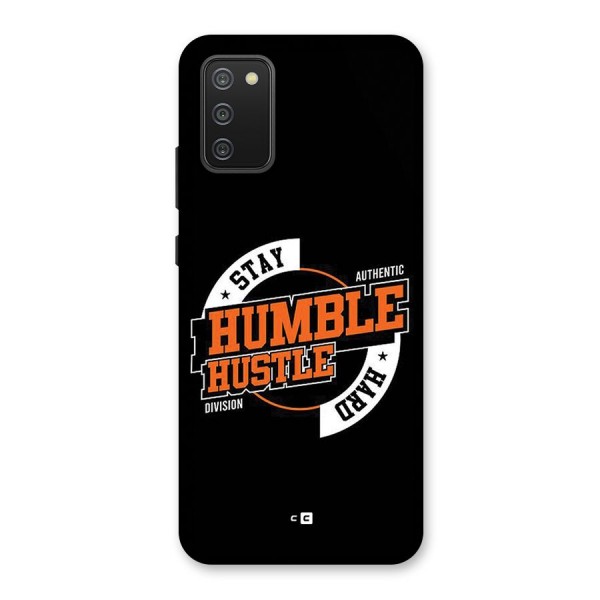 Humble Hustle Back Case for Galaxy F02s