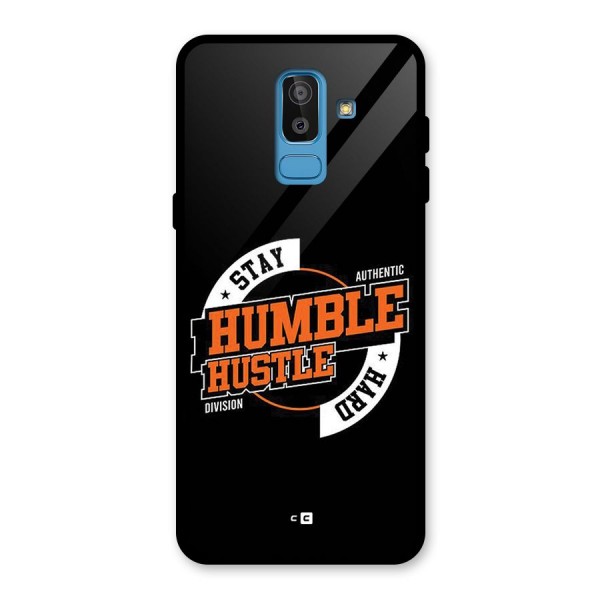 Humble Hustle Glass Back Case for Galaxy J8