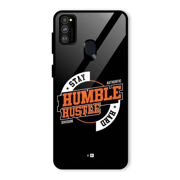 Humble Hustle Glass Back Case for Galaxy M21