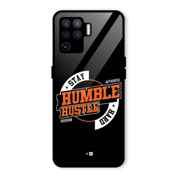 Humble Hustle Glass Back Case for Oppo F19 Pro