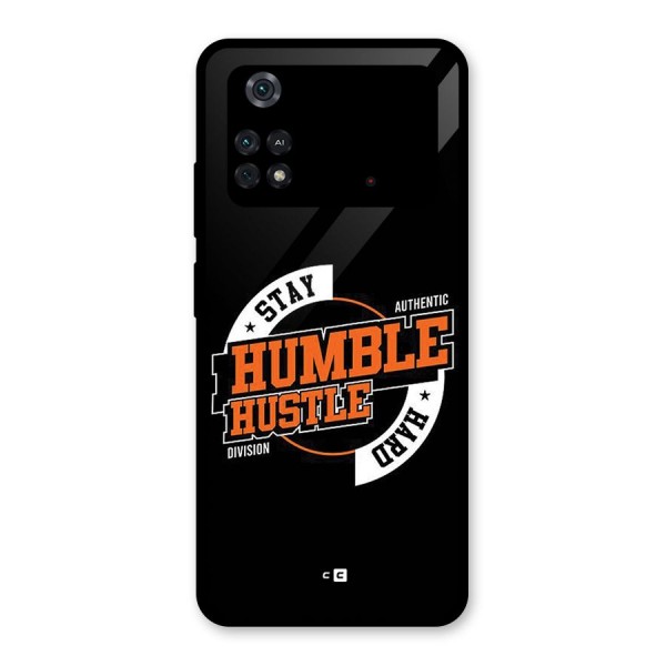 Humble Hustle Glass Back Case for Poco M4 Pro 4G