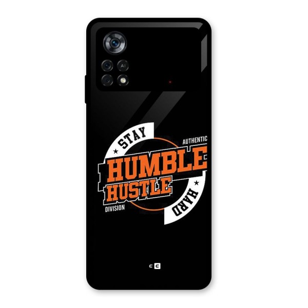 Humble Hustle Glass Back Case for Poco X4 Pro 5G