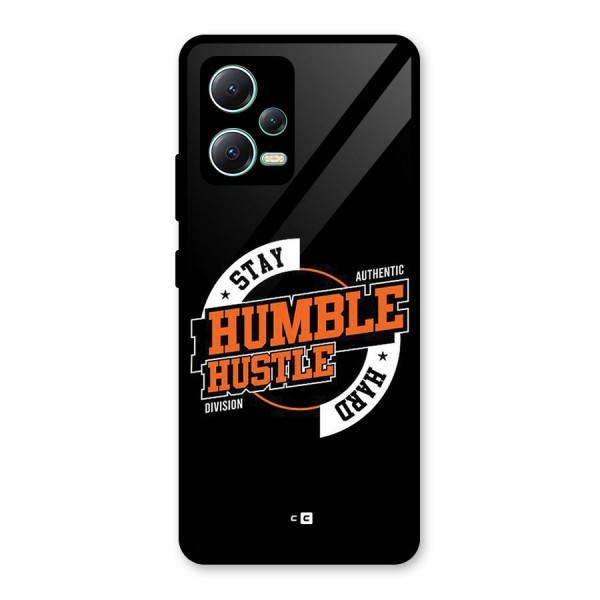 Humble Hustle Glass Back Case for Redmi Note 12 5G