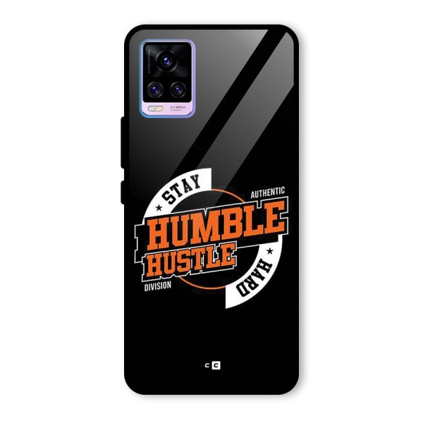 Humble Hustle Glass Back Case for Vivo V20 Pro