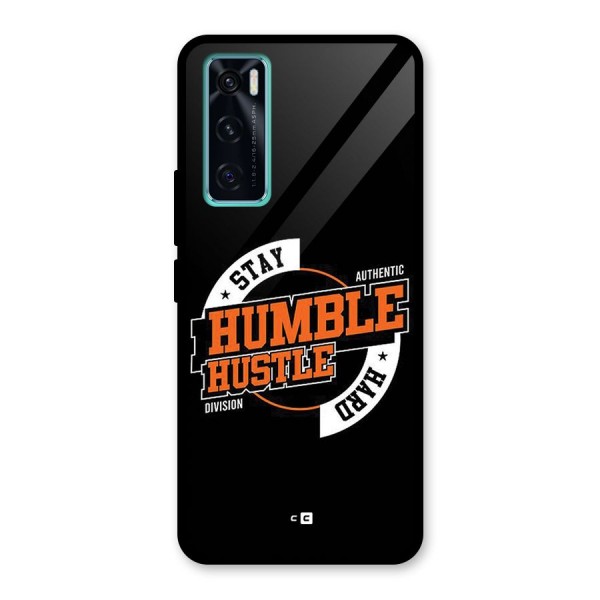 Humble Hustle Glass Back Case for Vivo V20 SE