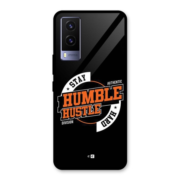 Humble Hustle Glass Back Case for Vivo V21e 5G