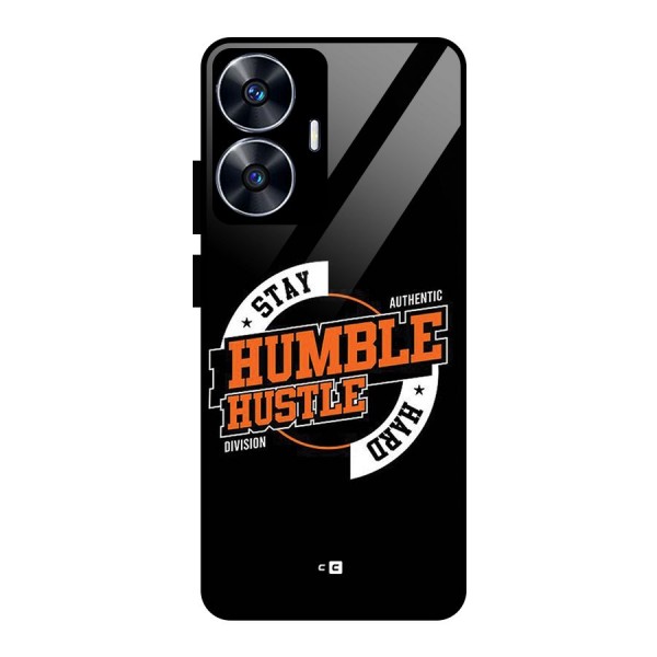 Humble Hustle Glass Back Case for realme C55