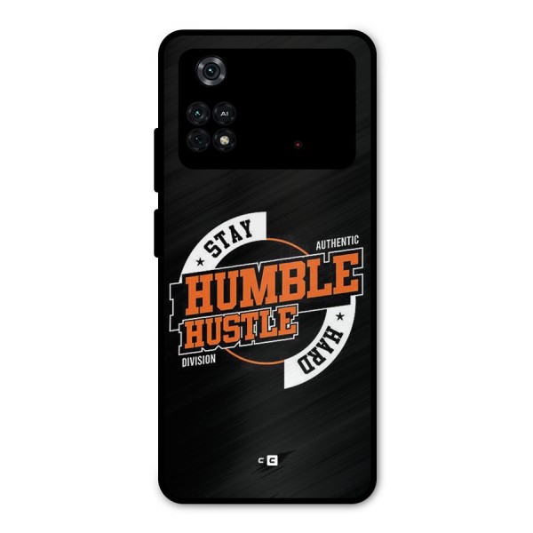 Humble Hustle Metal Back Case for Poco M4 Pro 4G