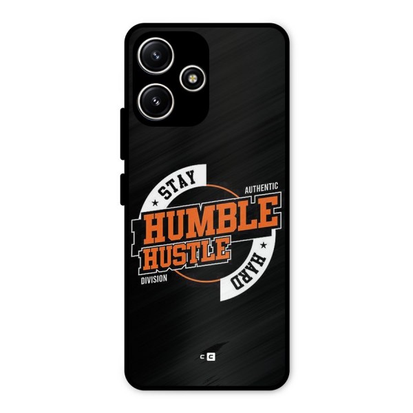 Humble Hustle Metal Back Case for Poco M6 Pro