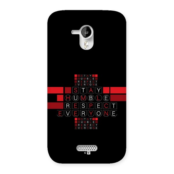 Humble Respect Back Case for Canvas HD A116