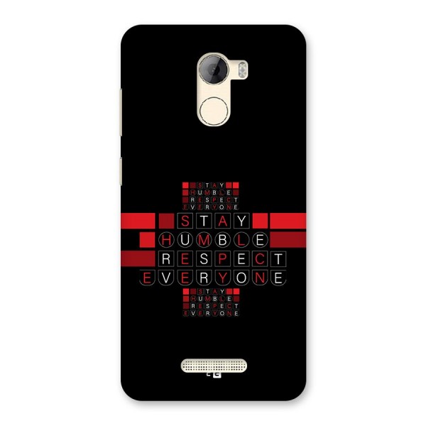 Humble Respect Back Case for Gionee A1 LIte