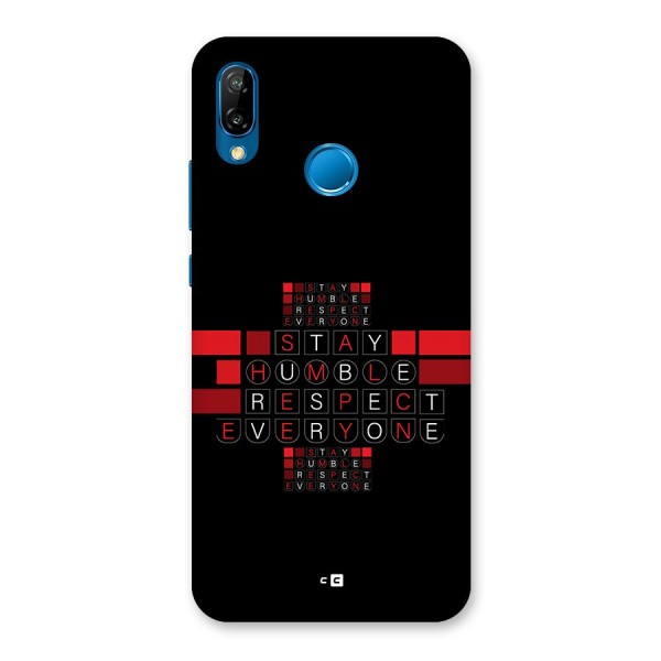 Humble Respect Back Case for Huawei P20 Lite