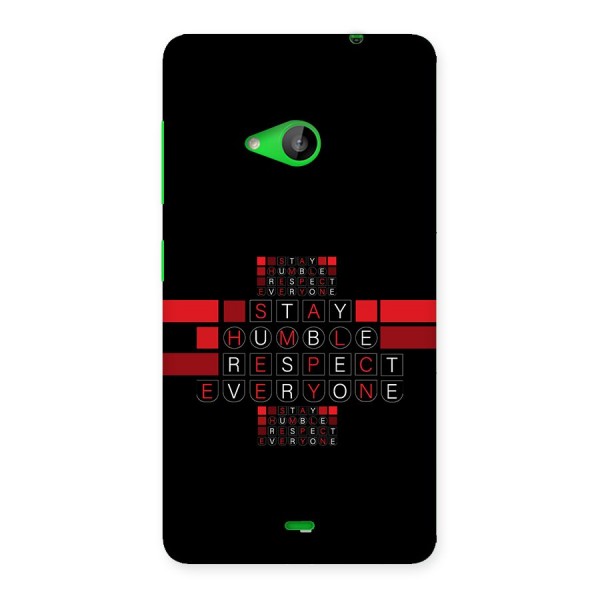 Humble Respect Back Case for Lumia 535