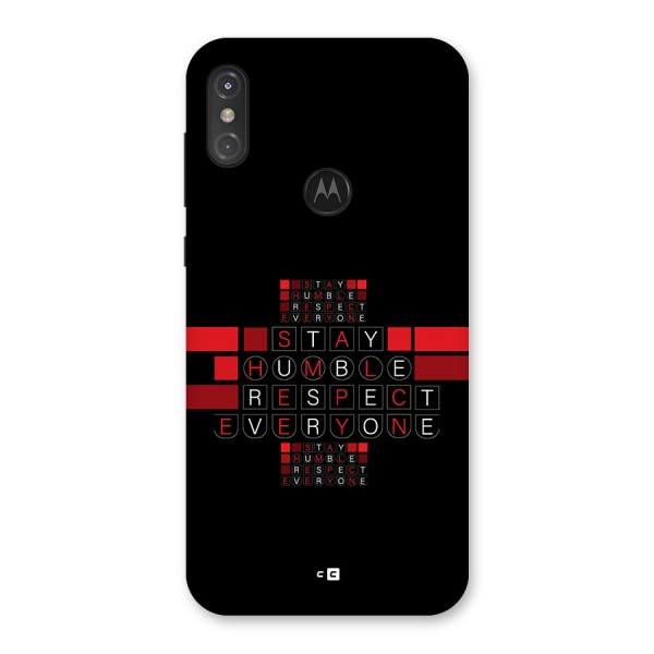 Humble Respect Back Case for Motorola One Power