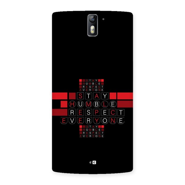 Humble Respect Back Case for OnePlus One