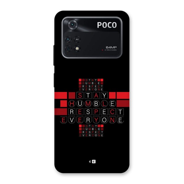 Humble Respect Back Case for Poco M4 Pro 4G