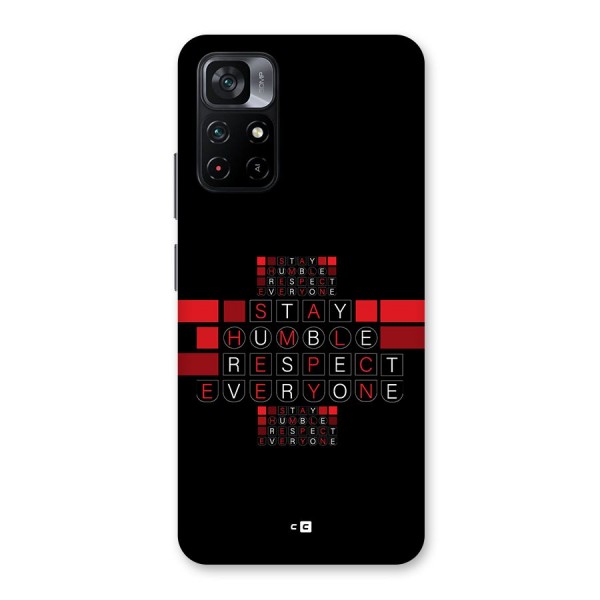 Humble Respect Back Case for Poco M4 Pro 5G