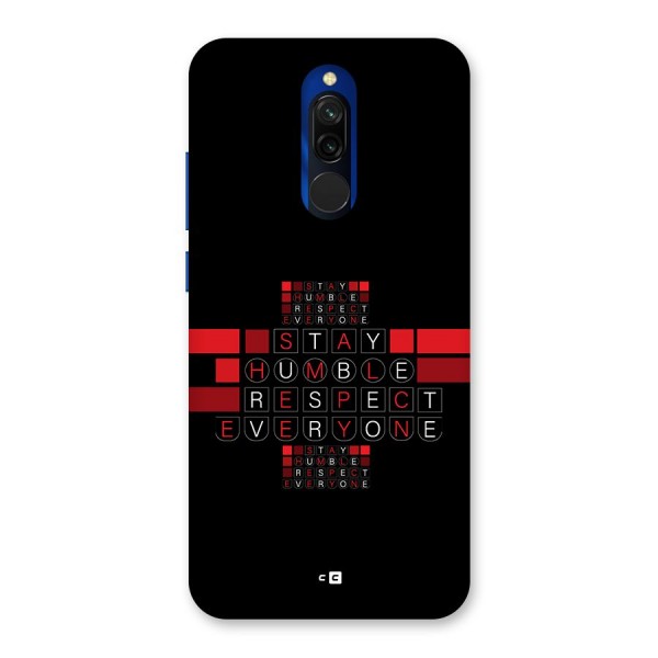 Humble Respect Back Case for Redmi 8