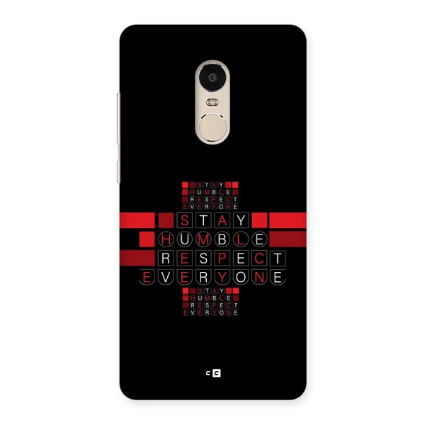 Humble Respect Back Case for Redmi Note 4