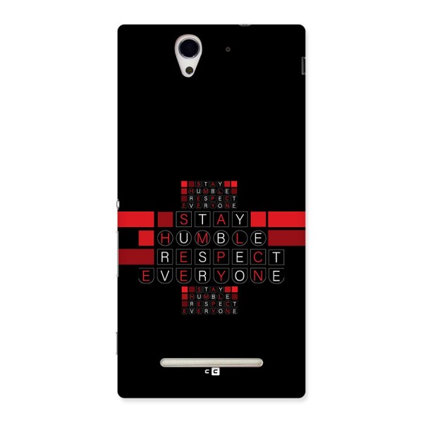 Humble Respect Back Case for Xperia C3