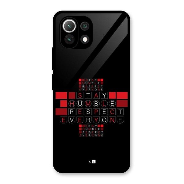 Humble Respect Glass Back Case for Mi 11 Lite