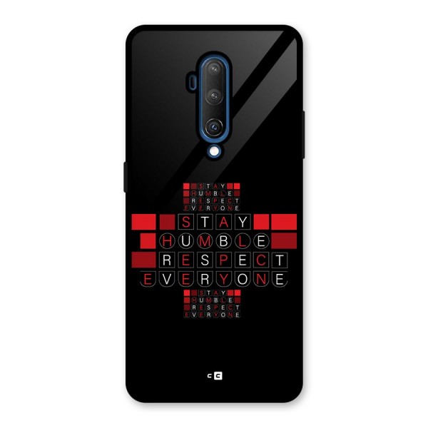 Humble Respect Glass Back Case for OnePlus 7T Pro