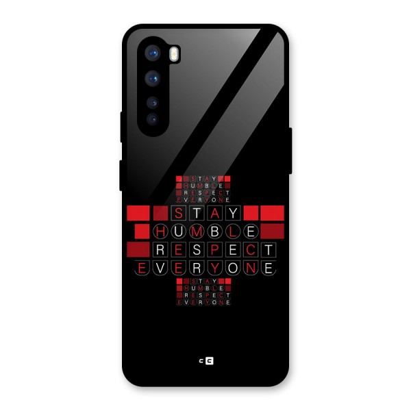 Humble Respect Glass Back Case for OnePlus Nord