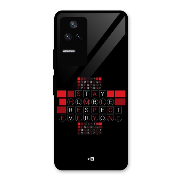 Humble Respect Glass Back Case for Poco F4 5G