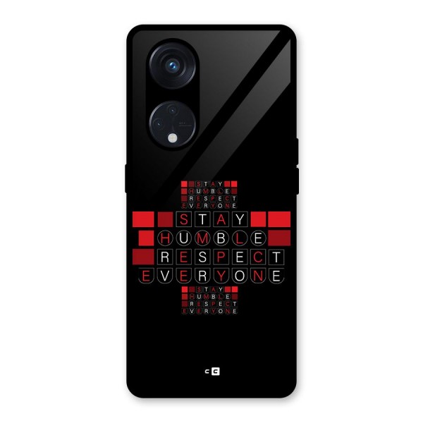 Humble Respect Glass Back Case for Reno8 T 5G