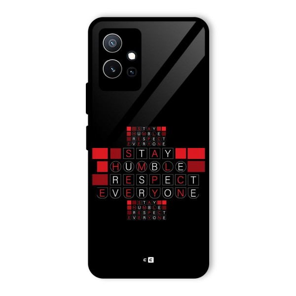 Humble Respect Glass Back Case for Vivo T1 5G