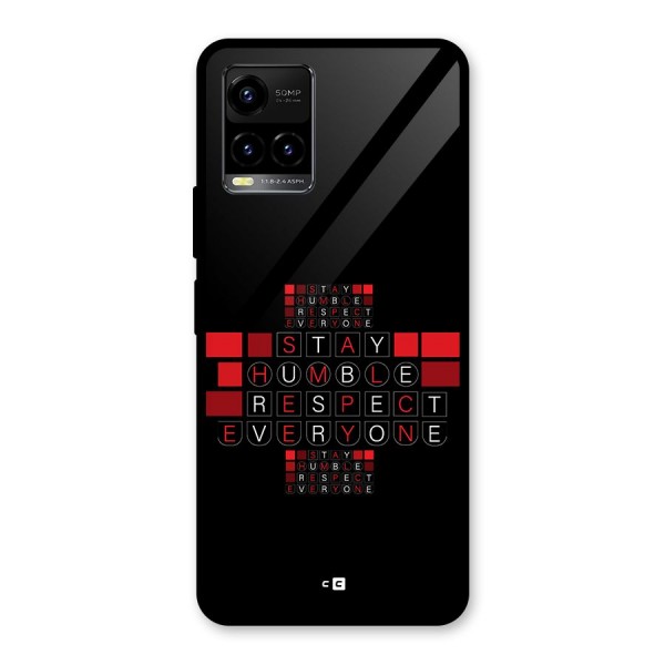 Humble Respect Glass Back Case for Vivo Y21T