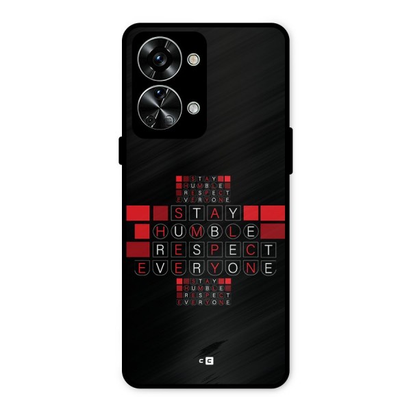 Humble Respect Metal Back Case for OnePlus Nord 2T