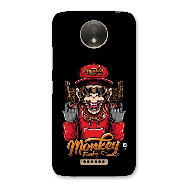 Hunky Funky Monkey Back Case for Moto C Plus