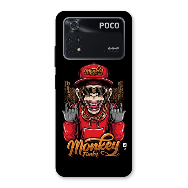 Hunky Funky Monkey Back Case for Poco M4 Pro 4G