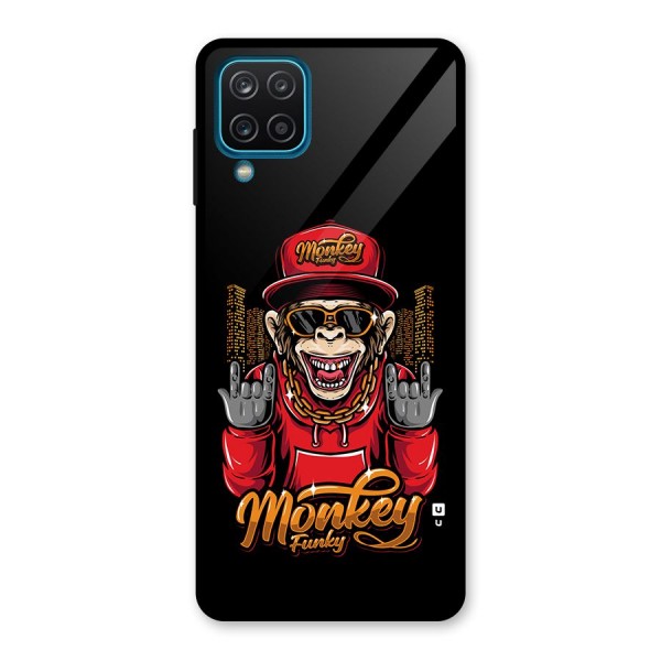 Hunky Funky Monkey Glass Back Case for Galaxy A12