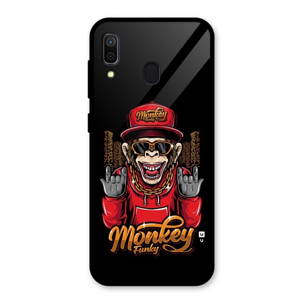 Hunky Funky Monkey Glass Back Case for Galaxy A30