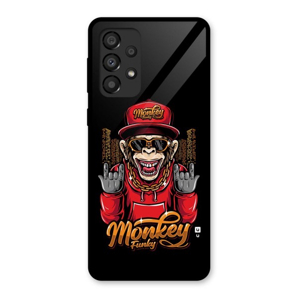 Hunky Funky Monkey Glass Back Case for Galaxy A33 5G