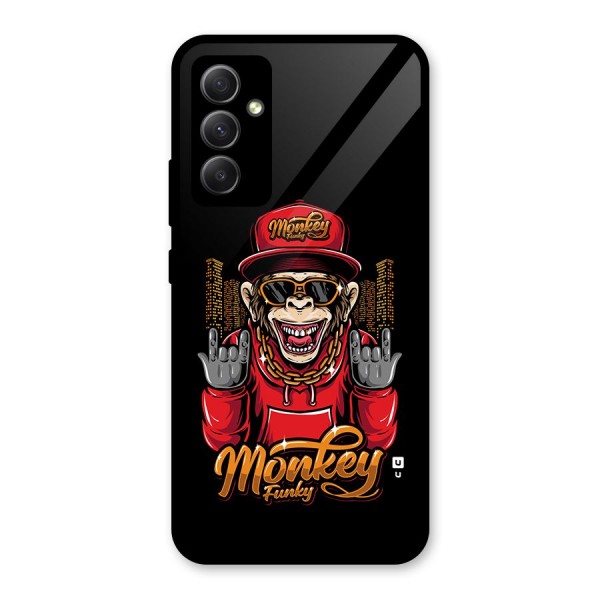 Hunky Funky Monkey Glass Back Case for Galaxy A34